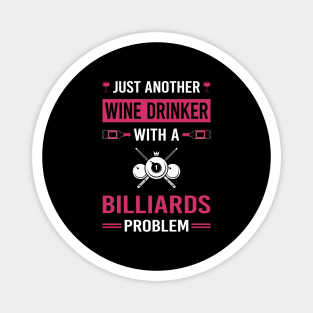 Wine Drinker Billiards Magnet